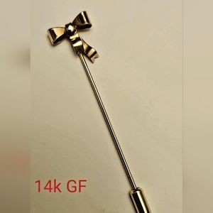 Vintage Bow Lapel Pin/Brooch, 1/20 14K GF Stamped